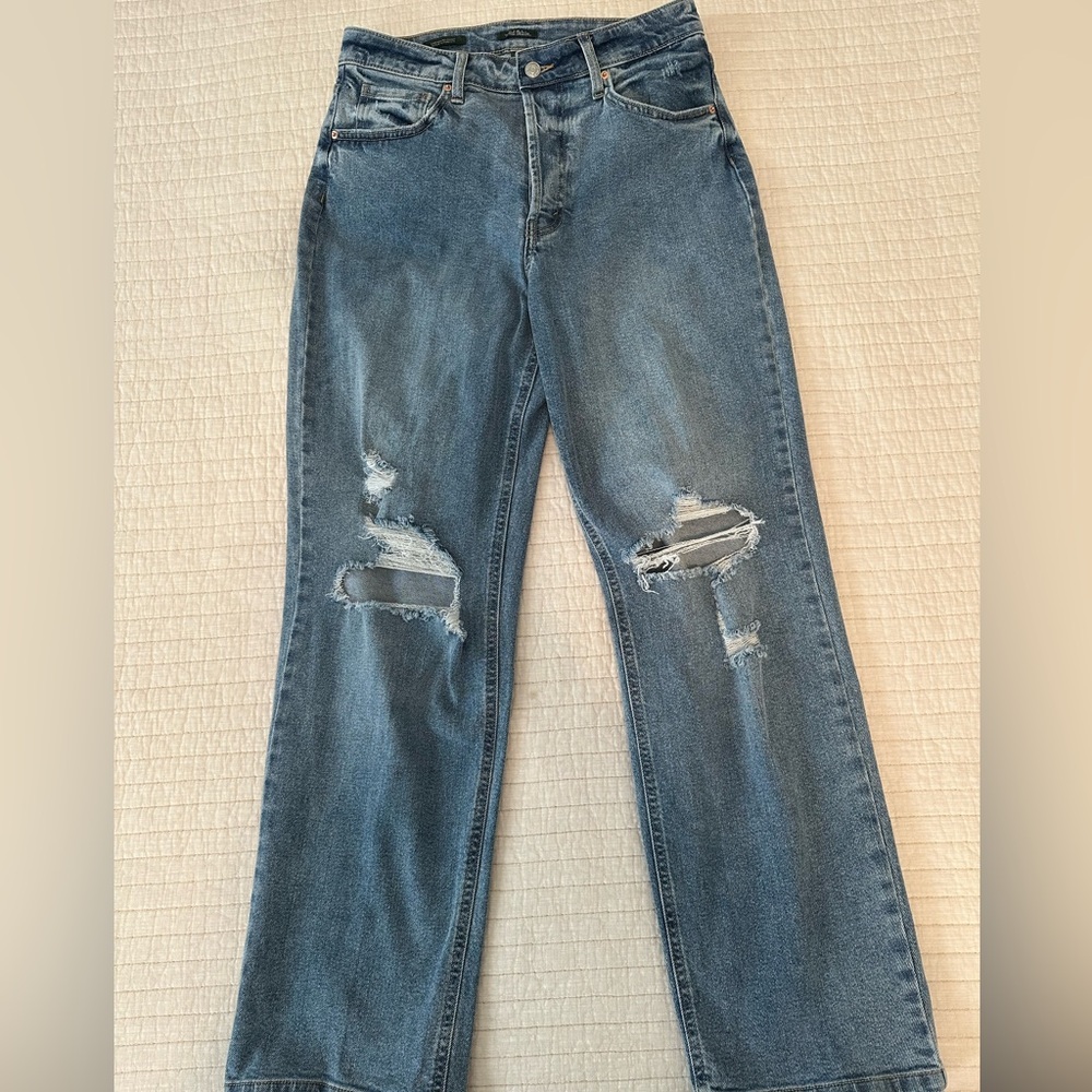 Wild Fable brand, Super high-waisted distressed jeans, size 10. Never worn.